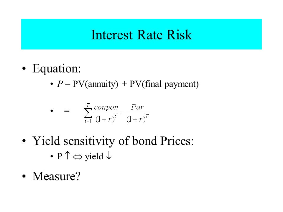 interest risk rate